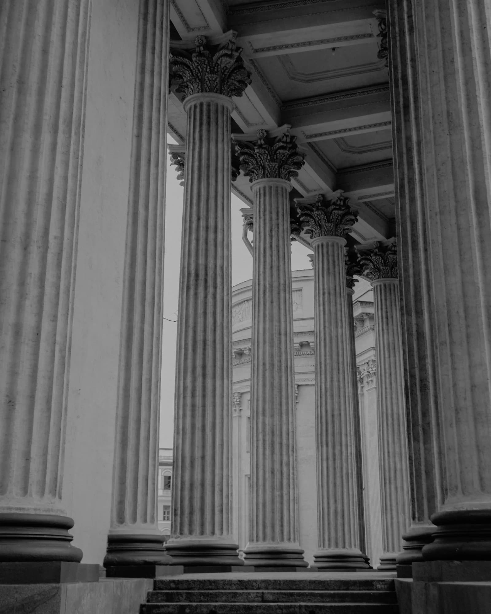 Classical architecture pillars